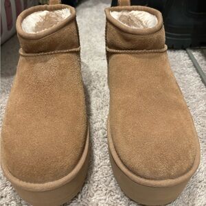 UGG Tan Suede Slippers